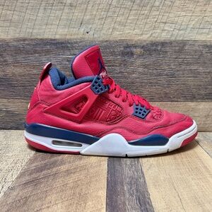 Nike Air Jordan 4 Retro “FIBA”  Red White Blue Sneakers Size 10.5 Men CI1184-617